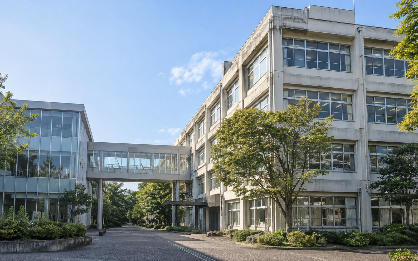 学校の外観を表現した生成イメージ