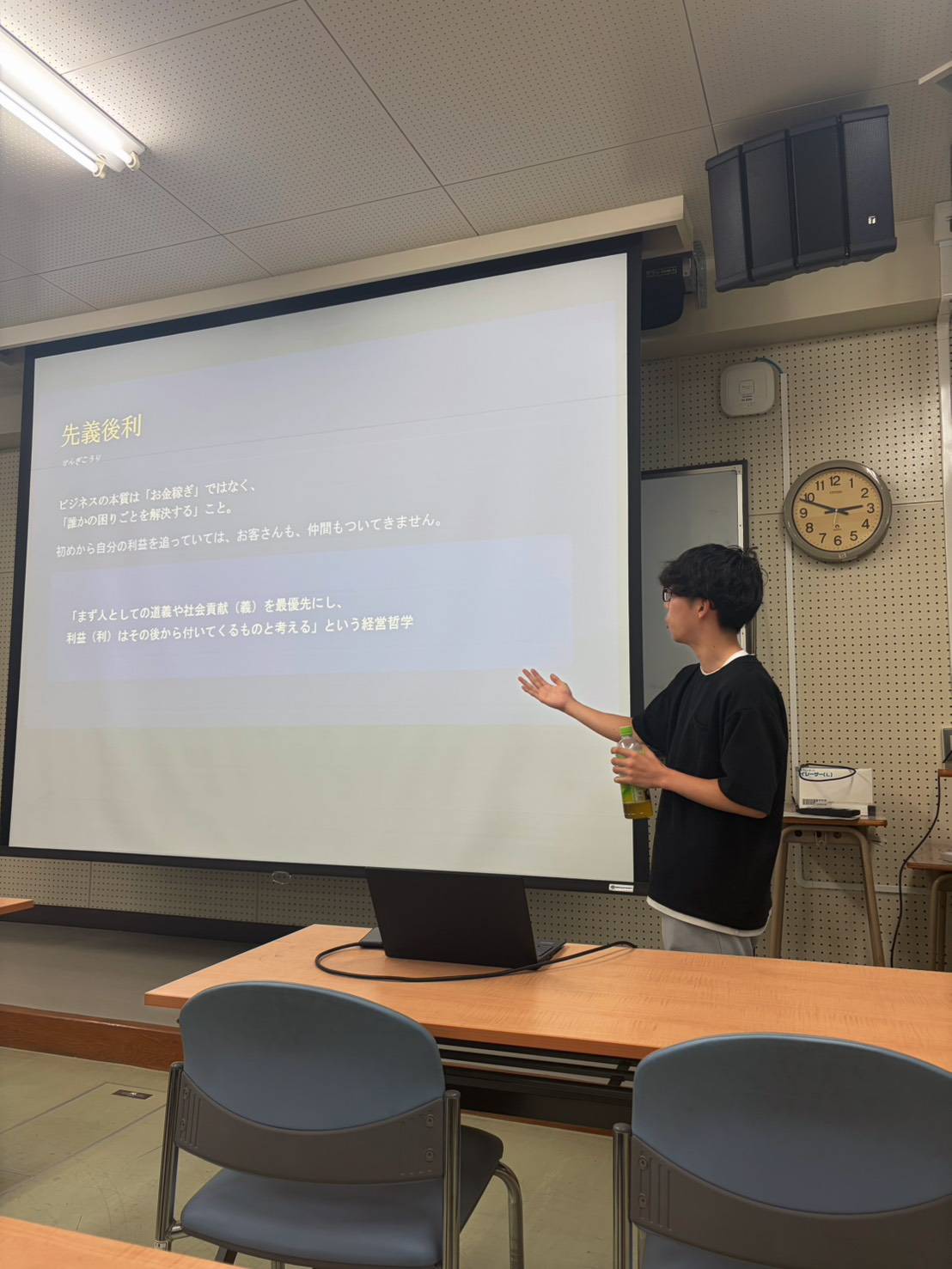 龍野高校での講演の様子